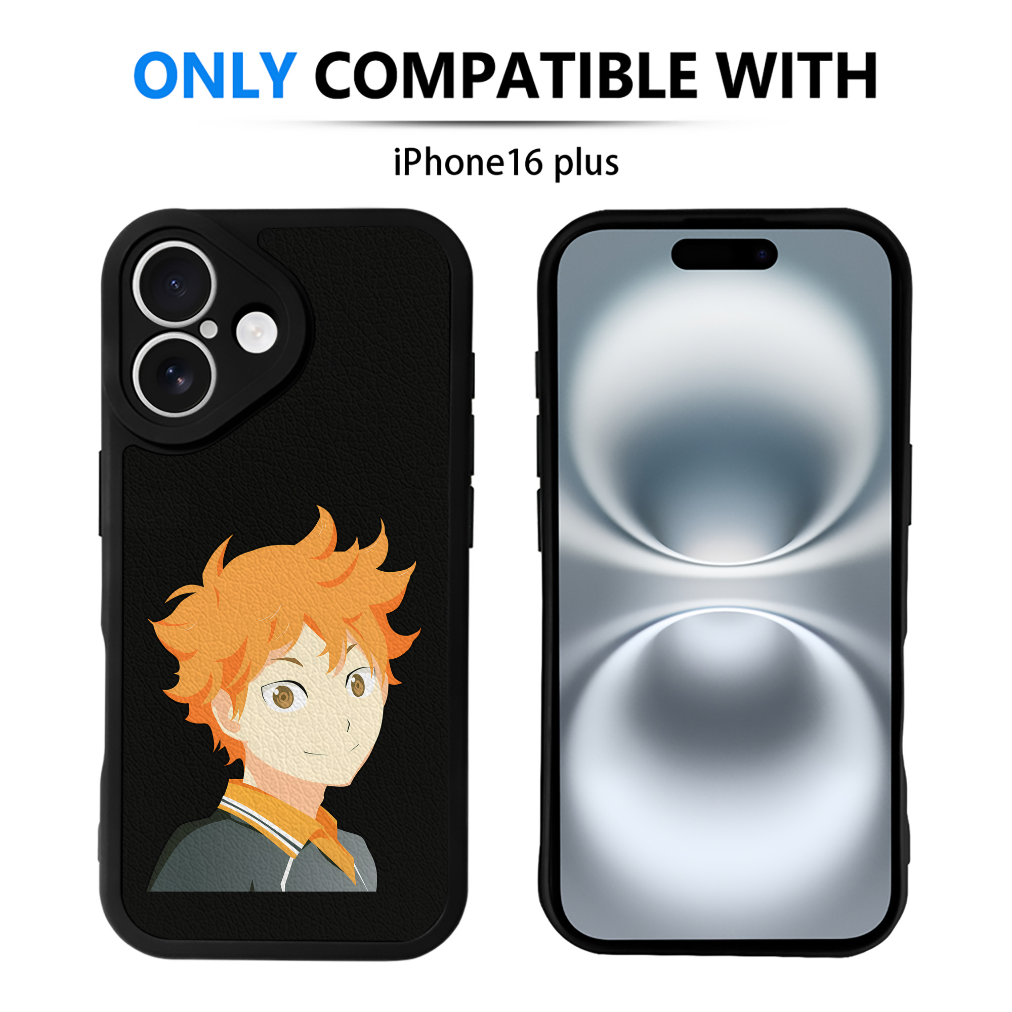 （画像用） ハイキュー!! Haikyu!! 【iPhone 16シリーズ対応】シリコンスマホケース（レザー調） 材質：シリコン
